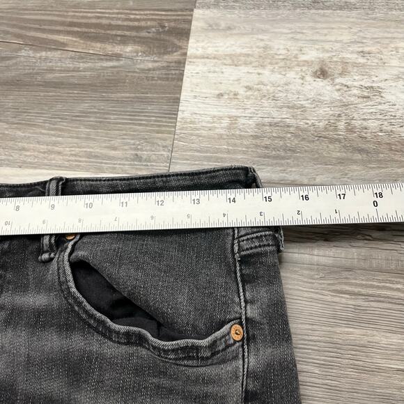 American Eagle Airflex Dark Wash Black Men 30x30 Athletic Straight Stretch Jeans - Picture 7 of 13